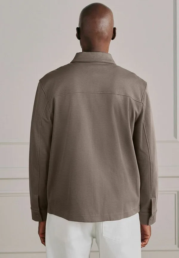 Куртка-Рубашка на молнии стандартного кроя. летняя куртка Next, Neutral Brown — фото 4