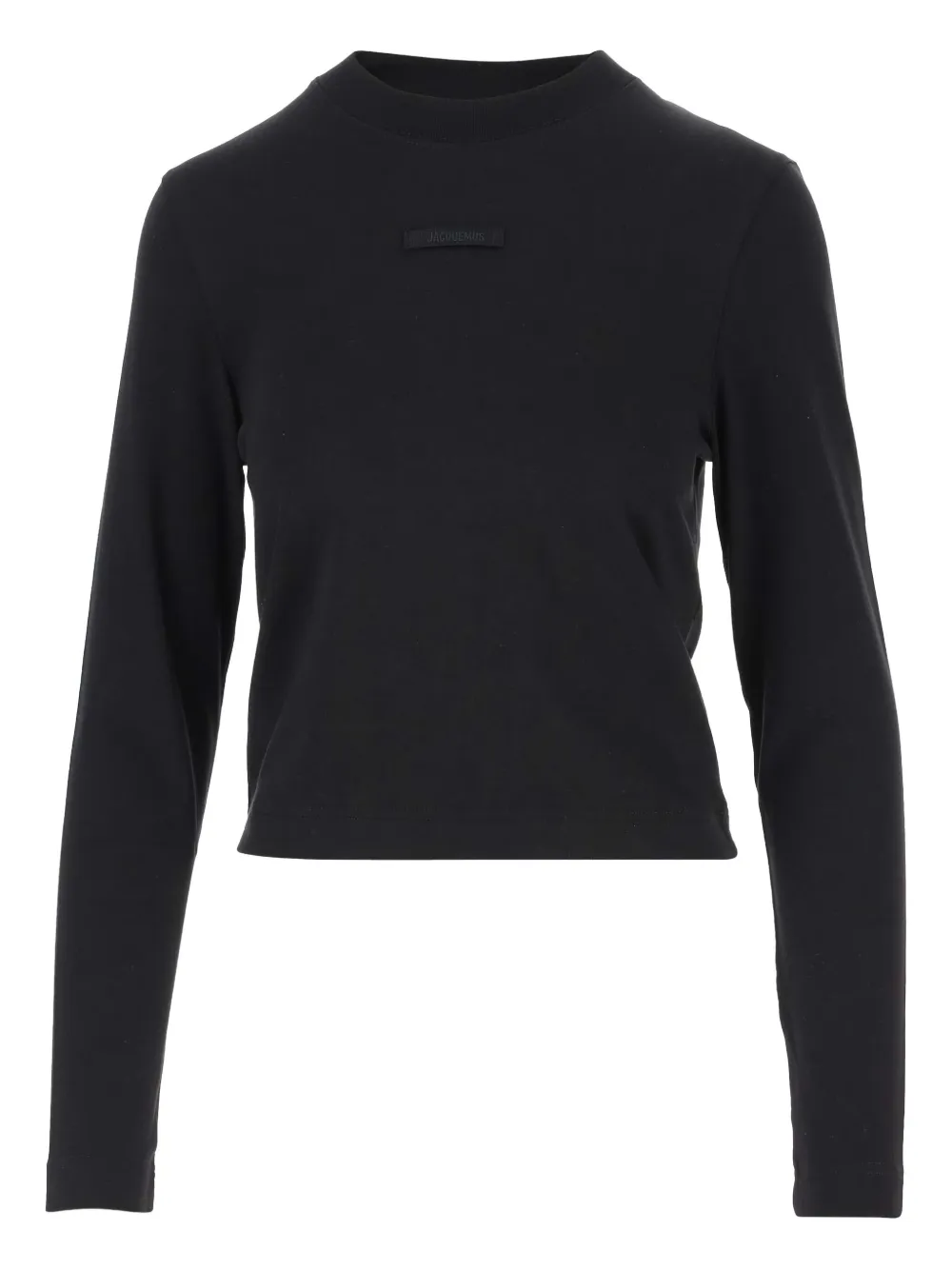 

Длинный рукав топа Gros Grain с логотипом JACQUEMUS, черный