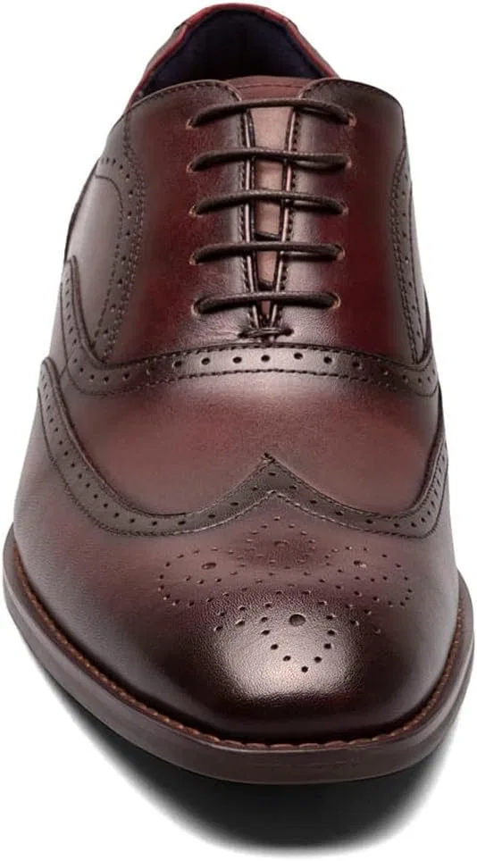Мужские туфли Stacy Adams Kaine Wingtip на шнурке, бордовый — фото 3