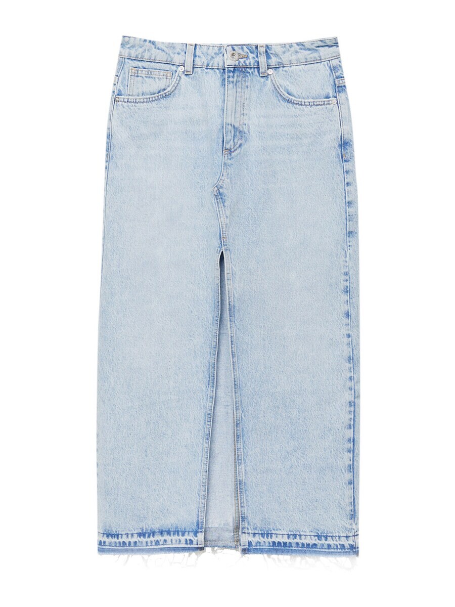 

Юбка миди Pull&Bear Skirt, синий деним