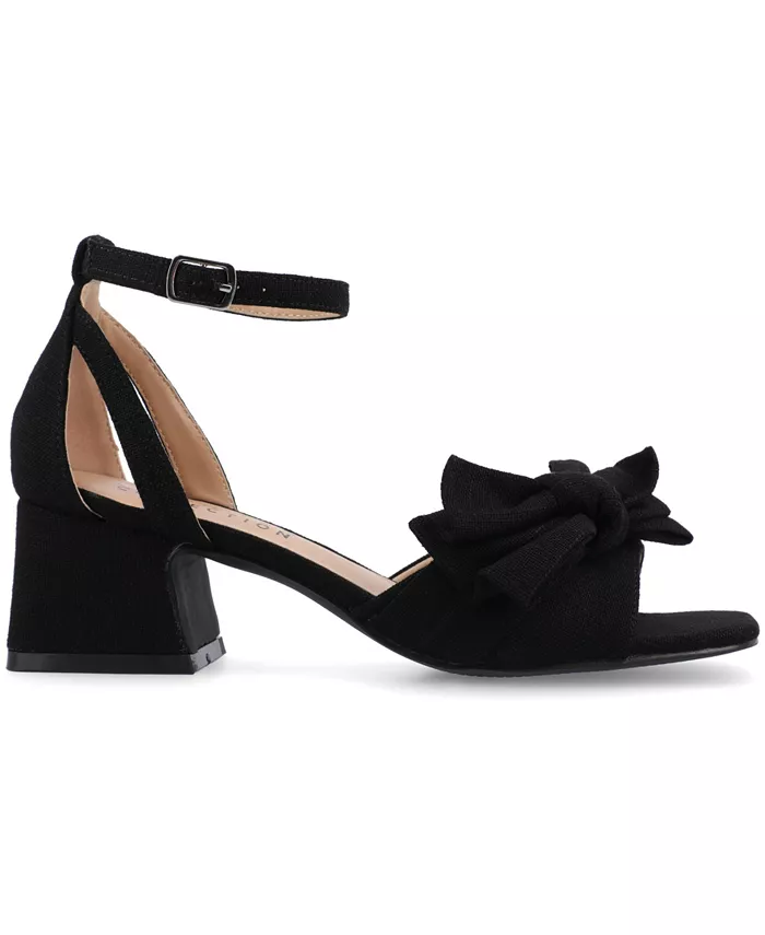 Женские босоножки Zevi Block Heel на платформе Journee Collection, черный — фото 2