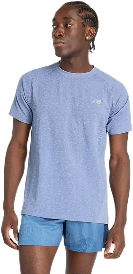 

Мужская трикотажная футболка New Balance, Heron Blue, Синий, Мужская трикотажная футболка New Balance, Heron Blue