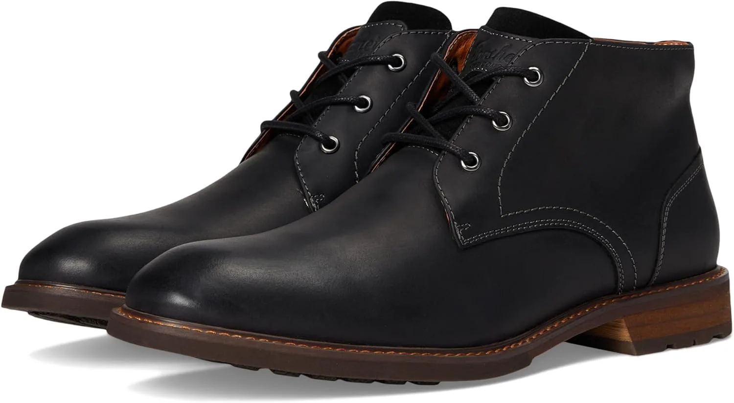 Мужские ботинки Florsheim Lodge Plain Toe 3-eye Chukka Boot, черный