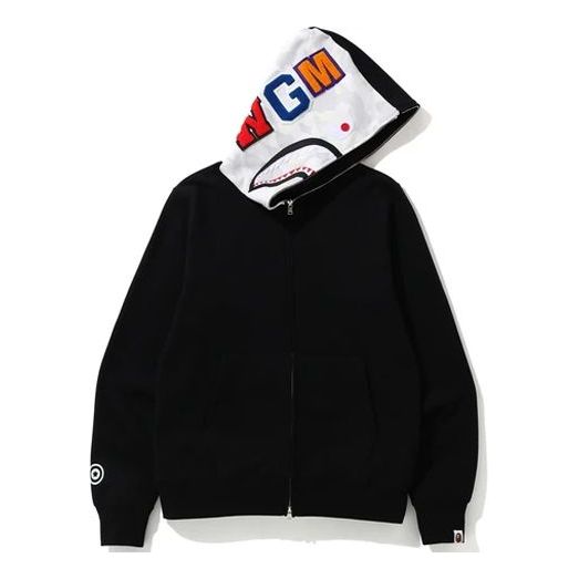 

Худи A Bathing Ape Shark Full Zip Hoodie 'Black White'