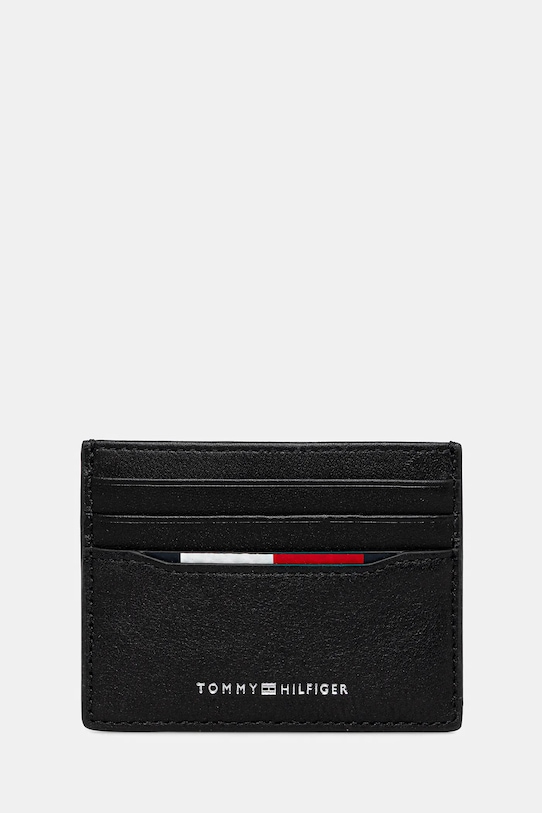 

Кожаный чехол для карт Tommy Hilfiger, черный
