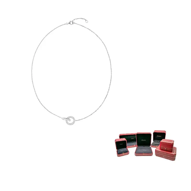 

Cartier Коллекция Love Necklace, 18K White Gold, женское ожерелье