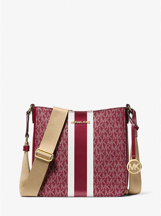 

Маленькая сумка через плечо Jet Set с фирменным логотипом и полосками Michael Kors, красный