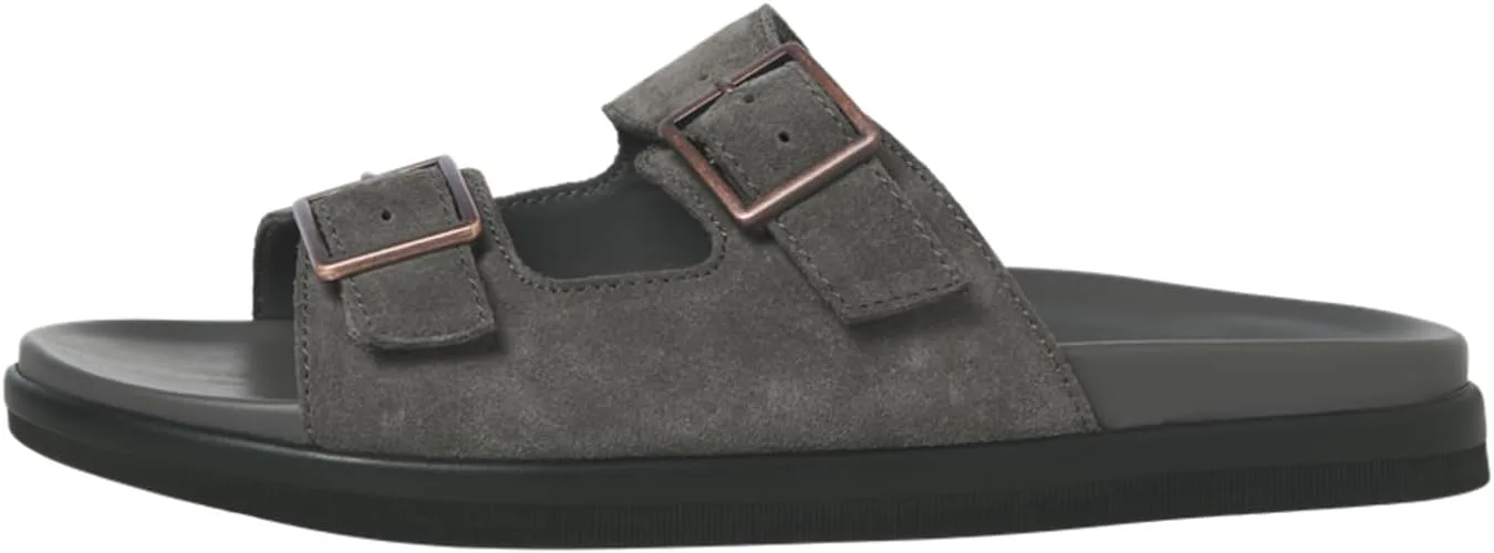 Мужские сандалии JACK & JONES Smart Casual Jfwdallas из замши с пряжкой, серый