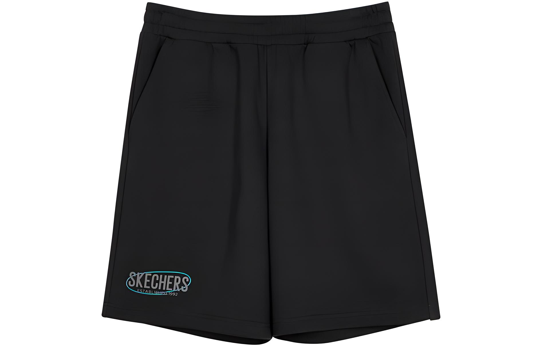 

Повседневные шорты мужские угольно-черные Skechers, черный