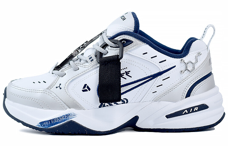 

Кроссовки Nike Air Monarch 4 Chunky Sneakers Unisex Low-top White/silver/blue, голубой, Синий, Кроссовки Nike Air Monarch 4 Chunky Sneakers Unisex Low-top White/silver/blue, голубой
