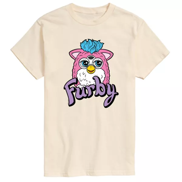 

Мужская футболка Furby с логотипом Hasbro, бежевый