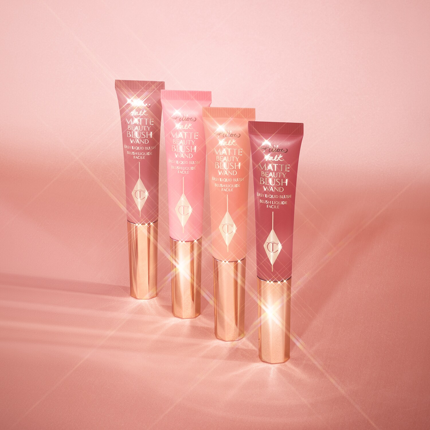 Жидкие матовые румяна Pillow Talk Matte Beauty Blush Wand Charlotte Tilbury, Dream Pop 12 ml — фото 4