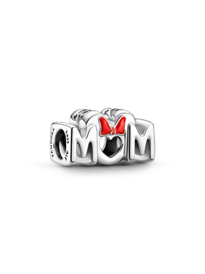 

Шарм Pandora Disney Minnie Mouse Bow & Mum Charm, стерлинговое серебро