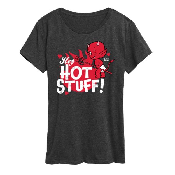 

Женская футболка с принтом «hot stuff» Licensed Character, серый