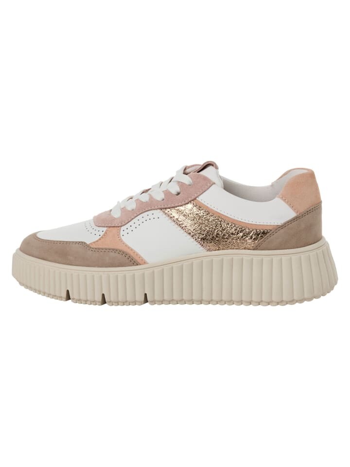 Кроссовки на шнуровке Tamaris Sneaker, цвет TAUPE COMB — фото 4