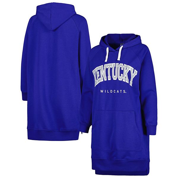 

Женское худи-платье с капюшоном raglan royal kentucky wildcats take a knee Gameday Couture