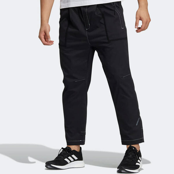 Повседневные брюки с логотипом сбоку трикотажные спортивные брюки athleisure casual Adidas, мульитколор — фото 2