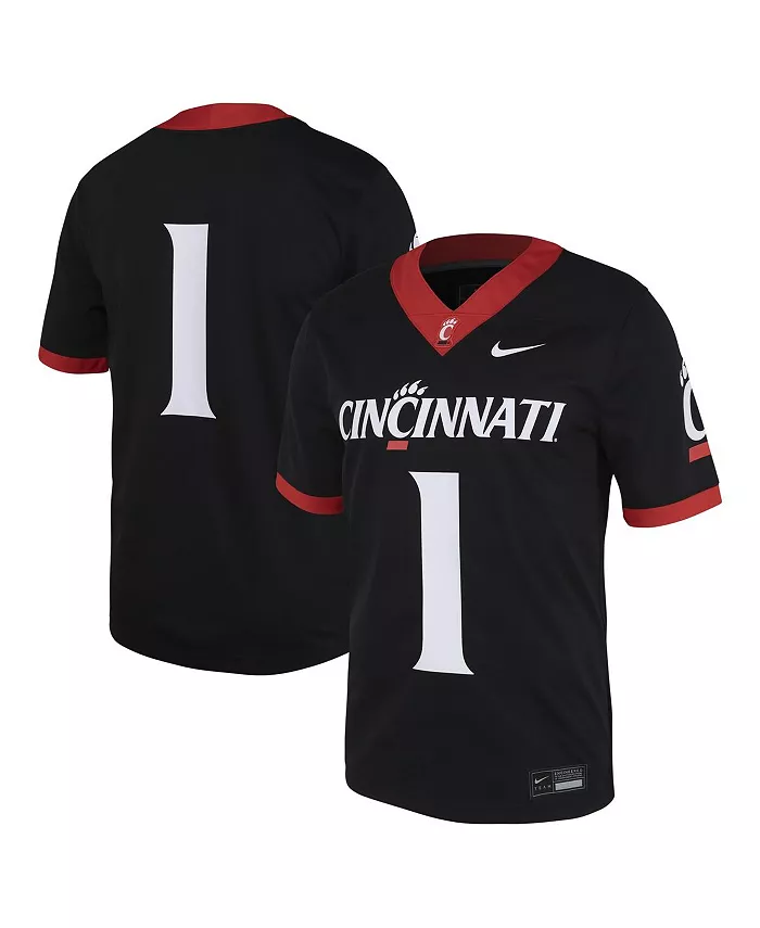 

Мужская футбольная майка Cincinnati Bearcats Untouchable #1 черная Nike