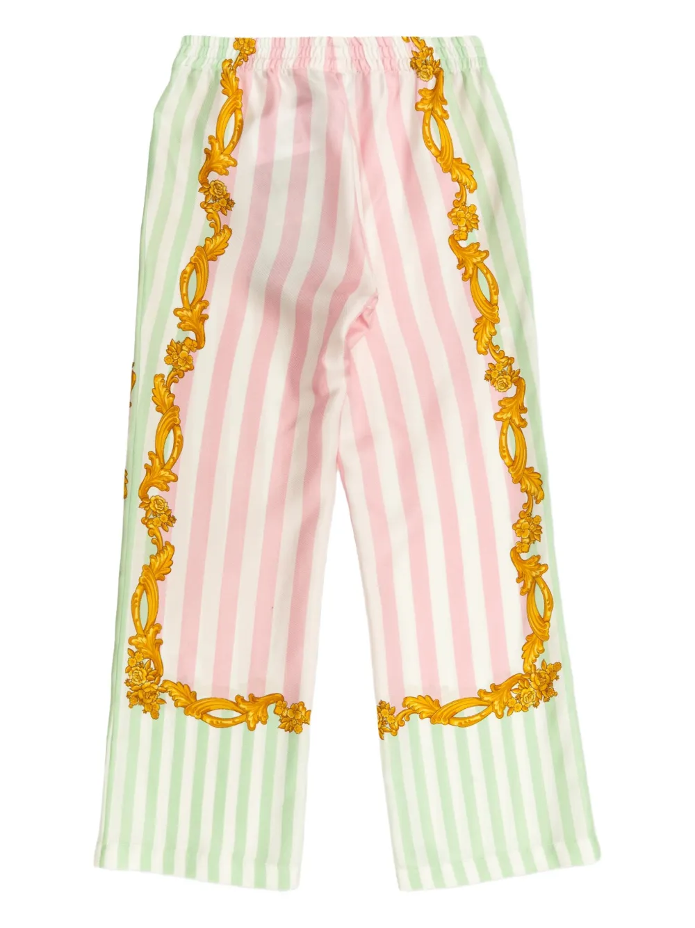 Брюки Barocco в тонкую полоску Versace Kids, розовый — фото 2