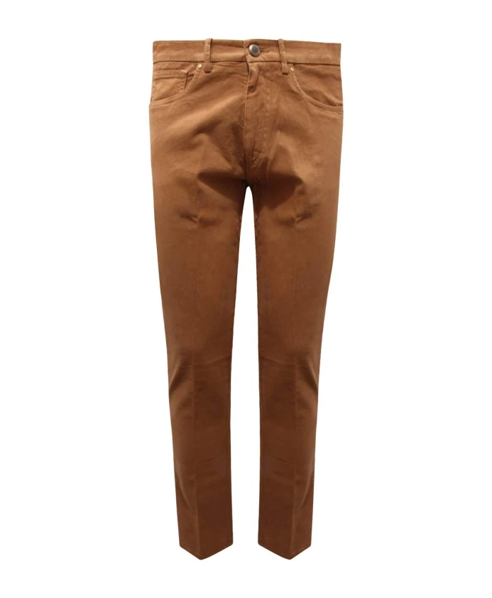 

Брюки в итальянском стиле с пятью карманами Berwick, коричневый