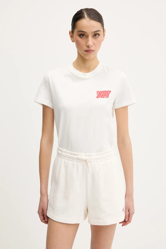 

Хлопковая футболка Tommy Jeans, белый