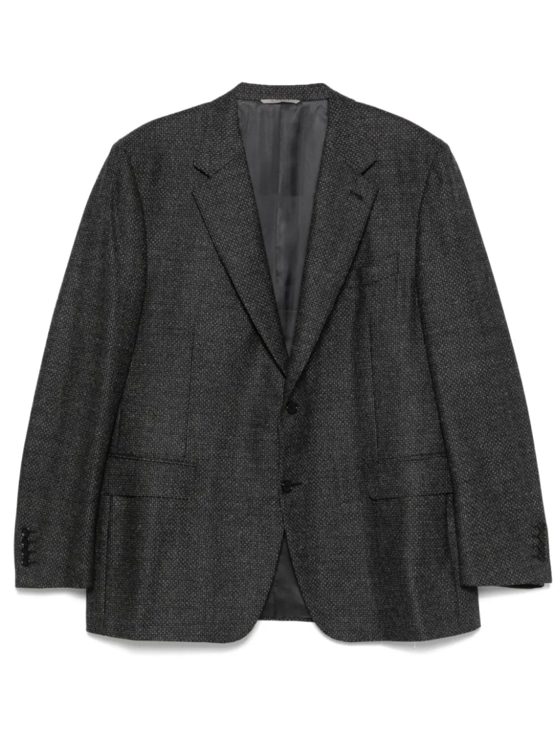 

Canali жаккардовый пиджак с узором, серый