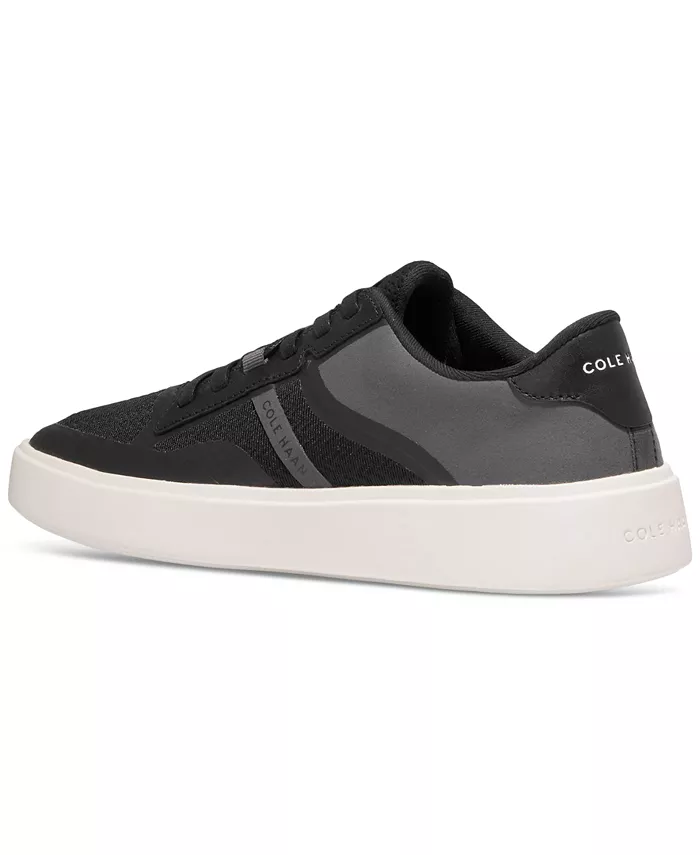 Мужские кроссовки Grand Crosscourt Winner из комбинированных материалов на шнуровке Cole Haan, черный — фото 4