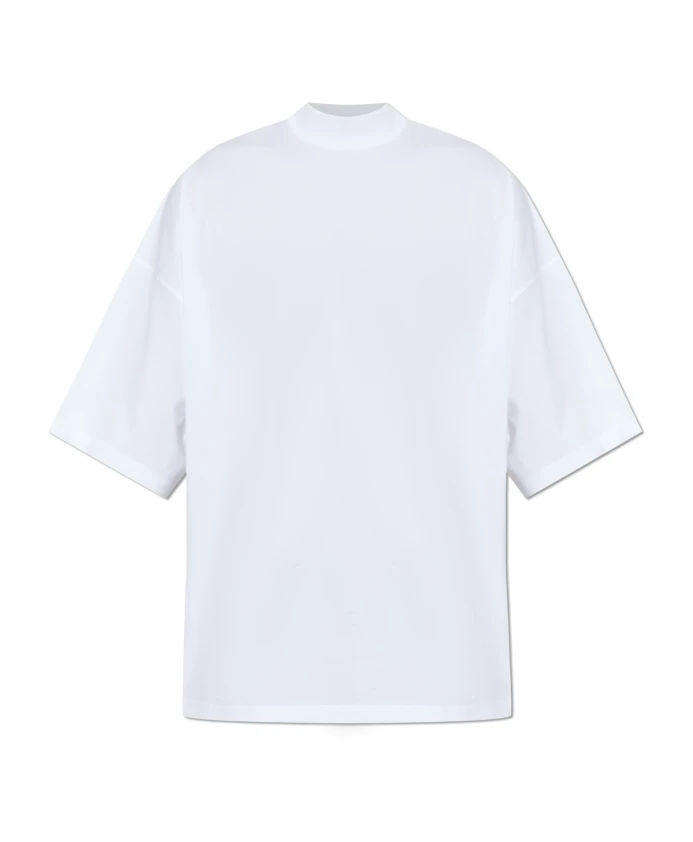 

Хлопковая футболка с круглым вырезом Jil Sander, белый