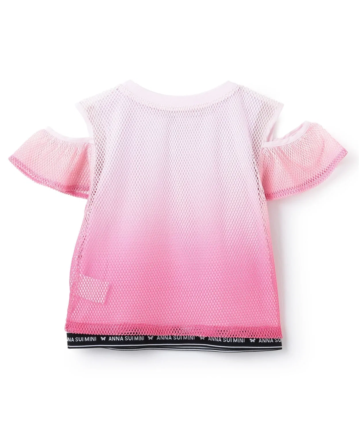 Футболка с сеткой и топ ANNA SUI mini 2WAY Меш Tシャツ＋タンクトップ лавандовый — фото 2