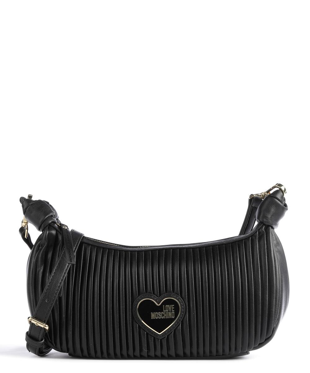 

Плиссированная сумка через плечо из искусственной кожи Love Moschino, черный
