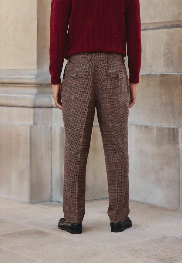 Классические клетчатые брюки от костюма Next, Tan Red — фото 3