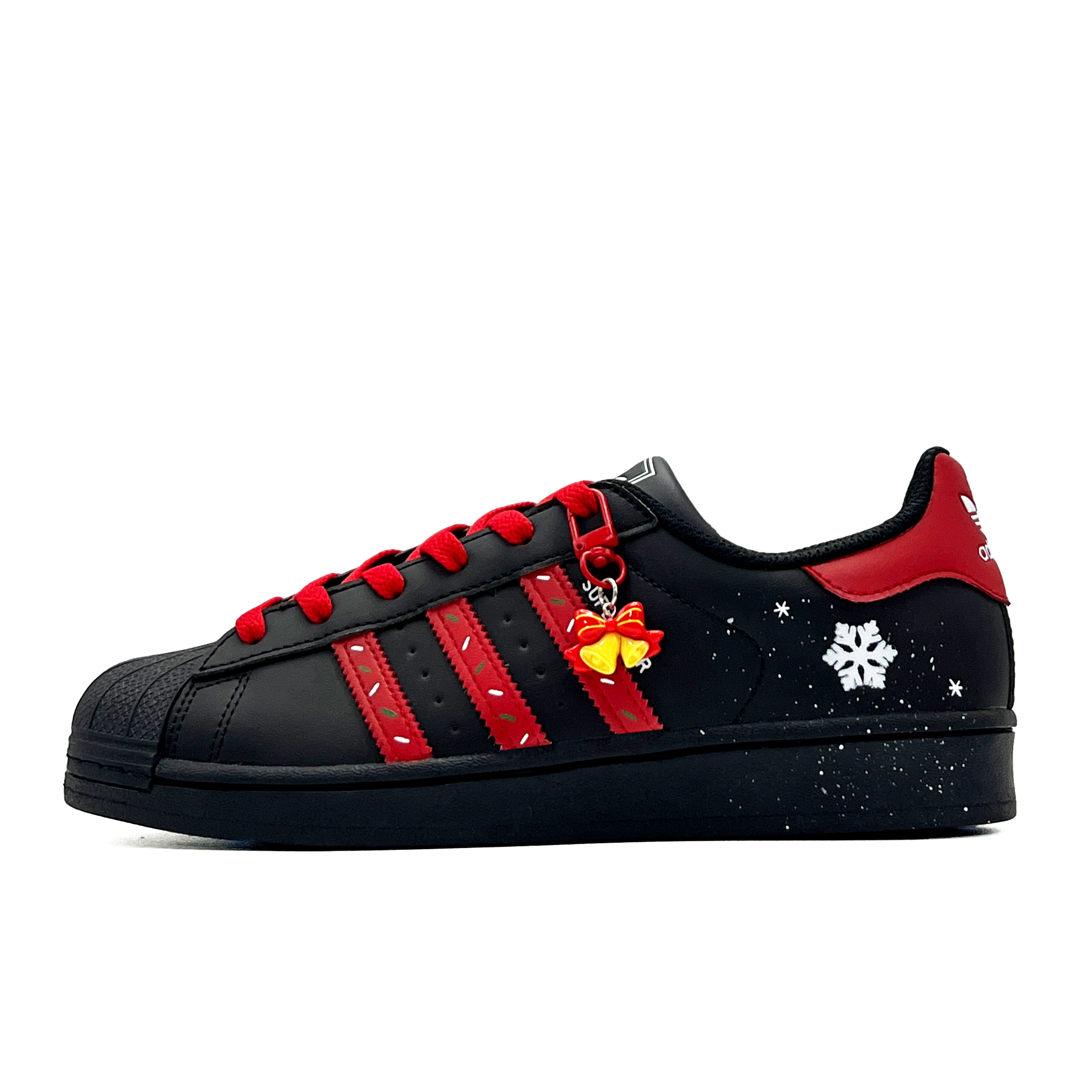 

Adidas Originals Superstar 2 Slip Resistant Anti Kick Abrasion Resistant низкие детские скейтбординг кроссовки Black Red