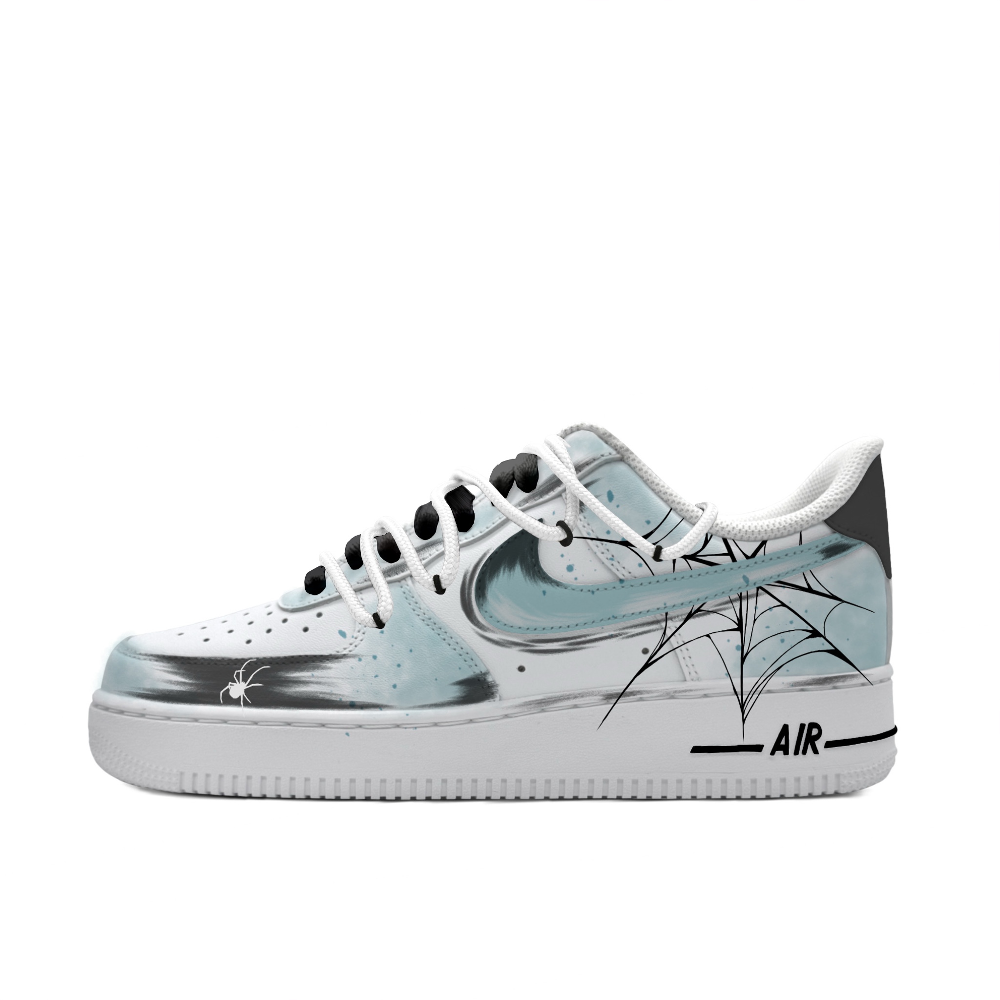 

Nike Кроссовки Air Force 1 для скейтбординга, износостойкие, синие, мужские