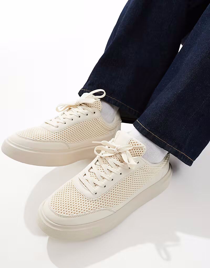 

Кроссовки на шнуровке ASOS DESIGN из каменной сетки