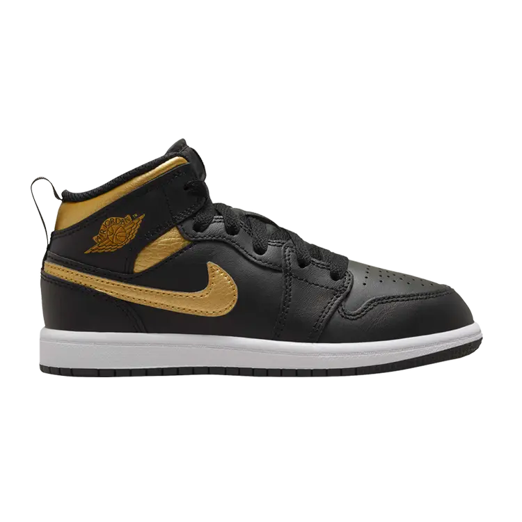 

Кроссовки Air Jordan 1 Mid PS, цвет Black Metallic Gold