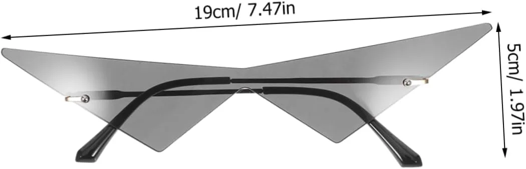 

Солнцезащитные очки VALICLUD для женщин, треугольная безрамочная конструкция, легкие, модные, стильные, идеально подходят для торжественных мероприятий, Grey