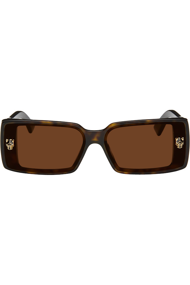 

Солнцезащитные очки Panthère de Cartier Cartier, цвет havana