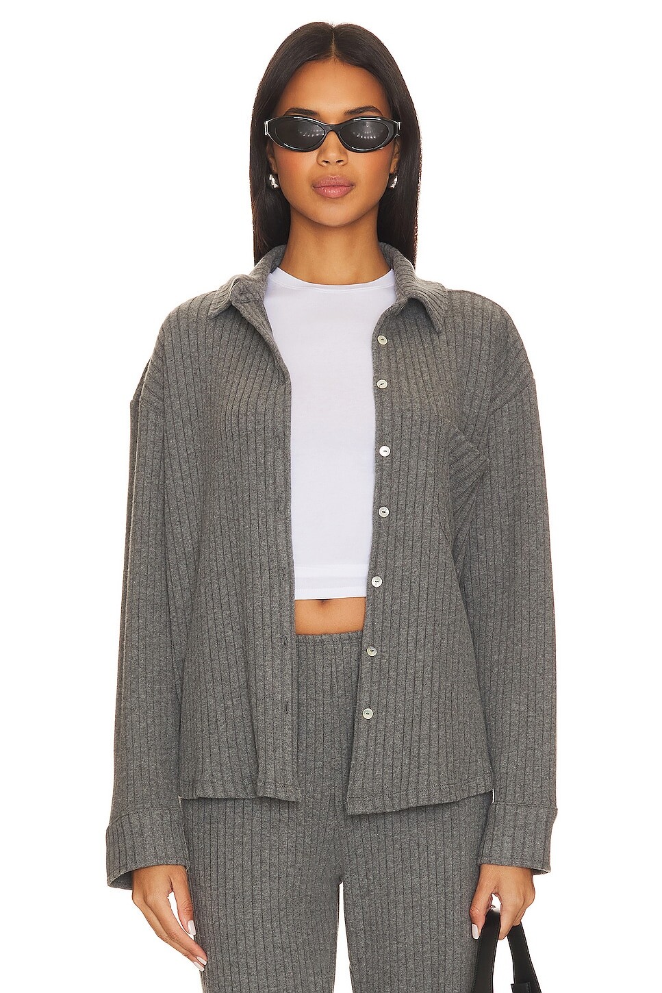 

Свитер DONNI. Rib Shirt, цвет Charcoal Grey