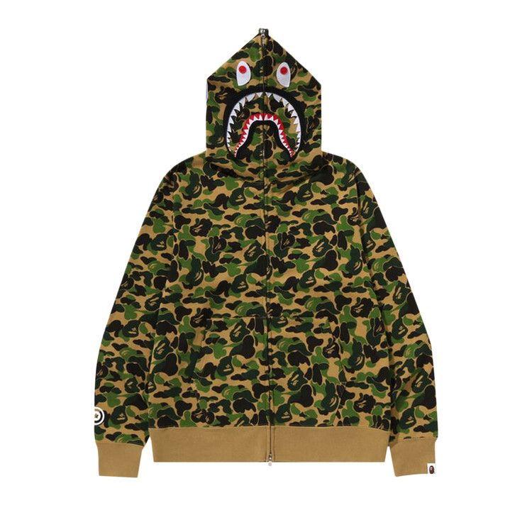 

Худи BAPE ABC Camo Separate Shark Full Zip Hoodie, Green