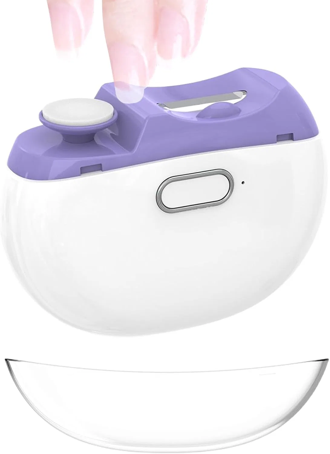 Электрические кусачки для ногтей с 2 скоростями и подсветкой Renchey, Purple