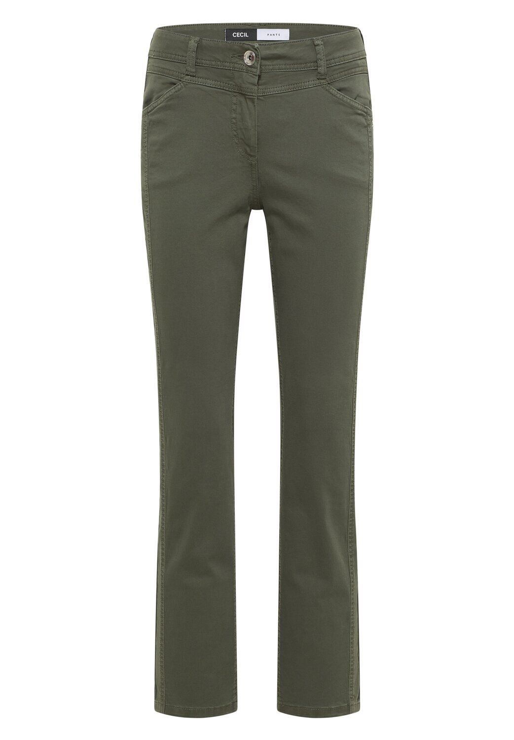 

CECIL Брюки 'Toronto' Slim fit в цвете Khaki