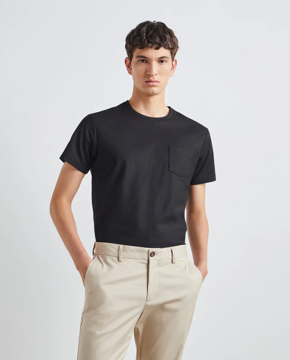 

Мужская футболка из пике с короткими рукавами Easy Wear, черный