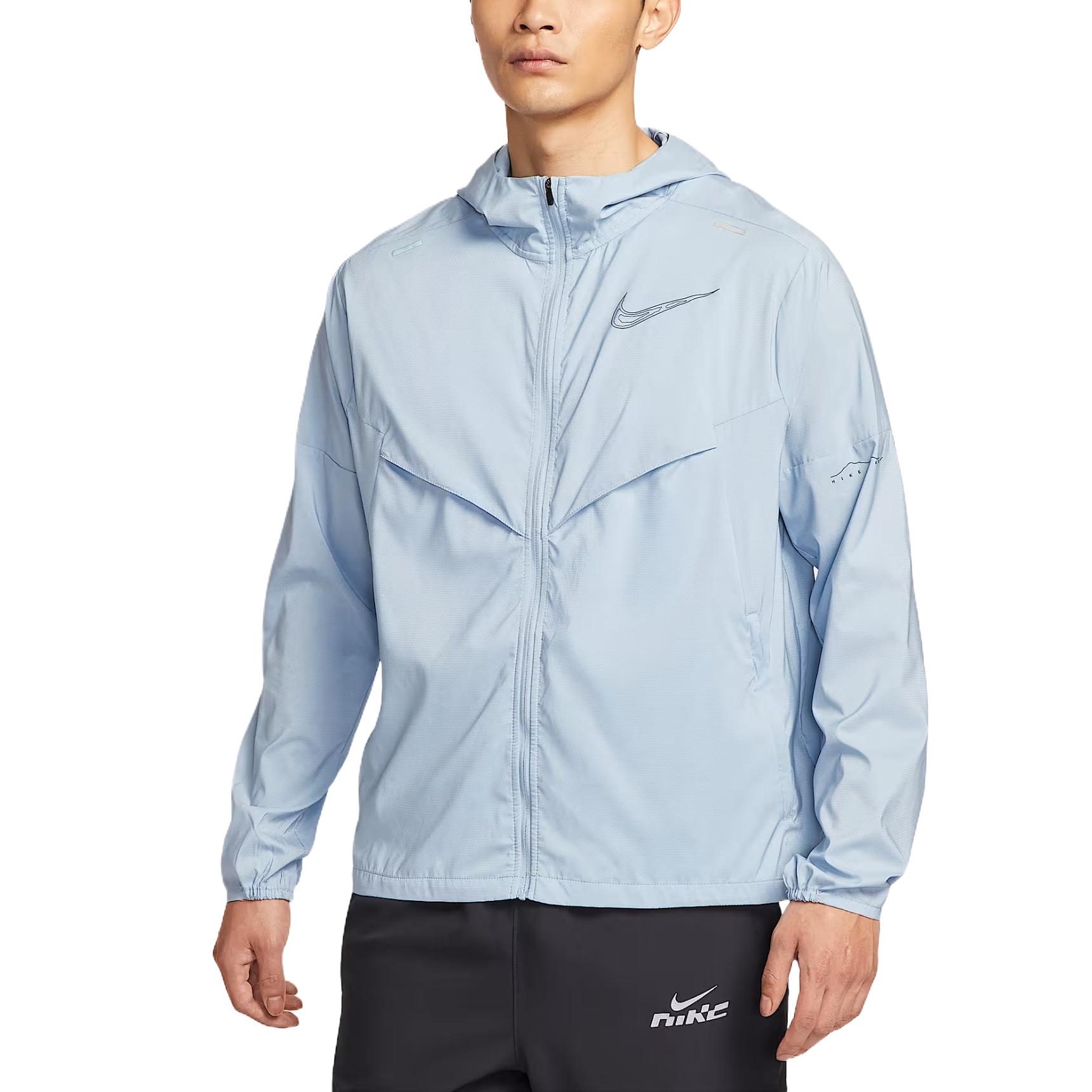 Nike Куртка WINDRUNNER мужская светло-голубая, Light Armory Blue — фото 3