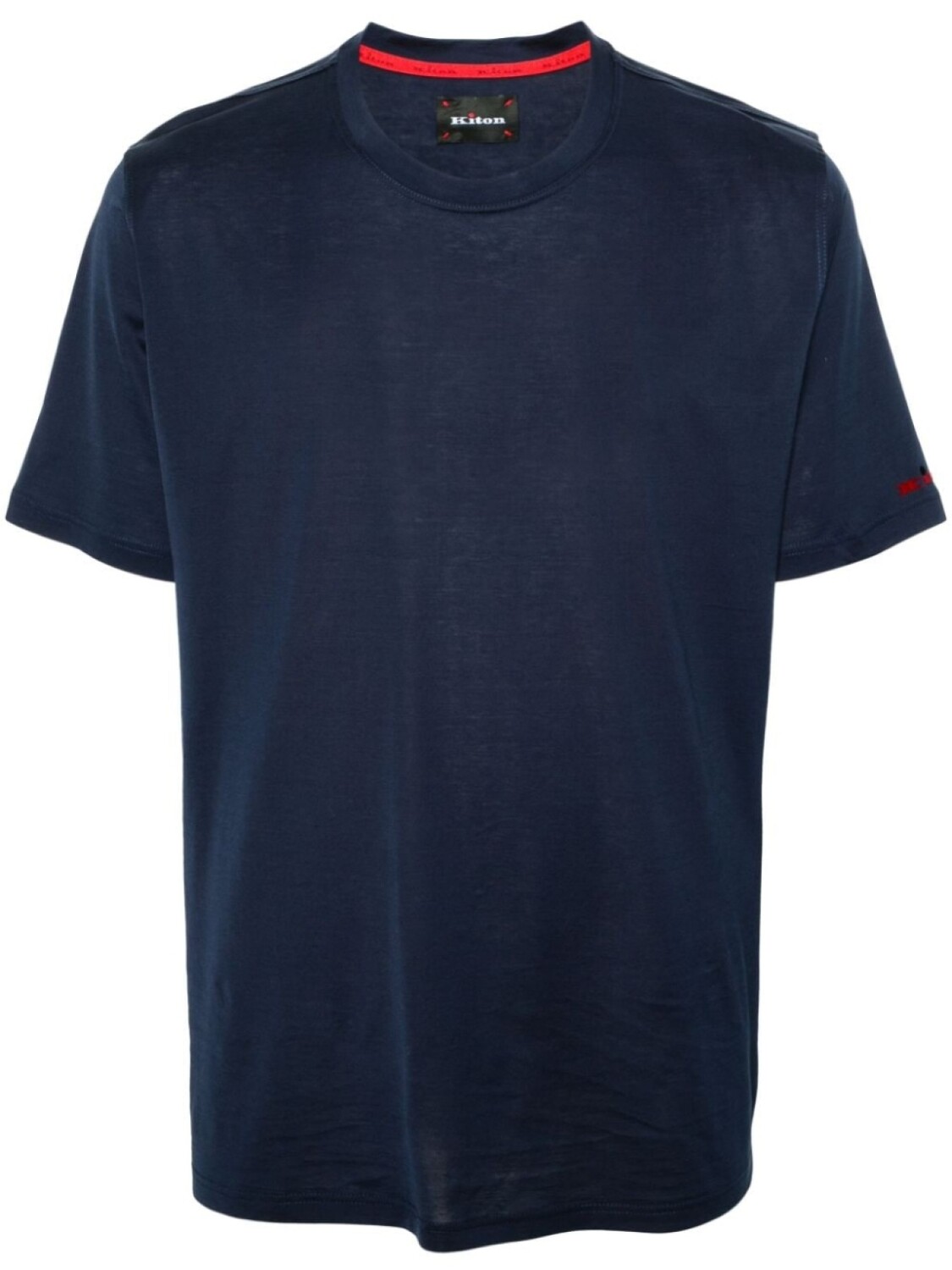 

Kiton футболка с логотипом, синий