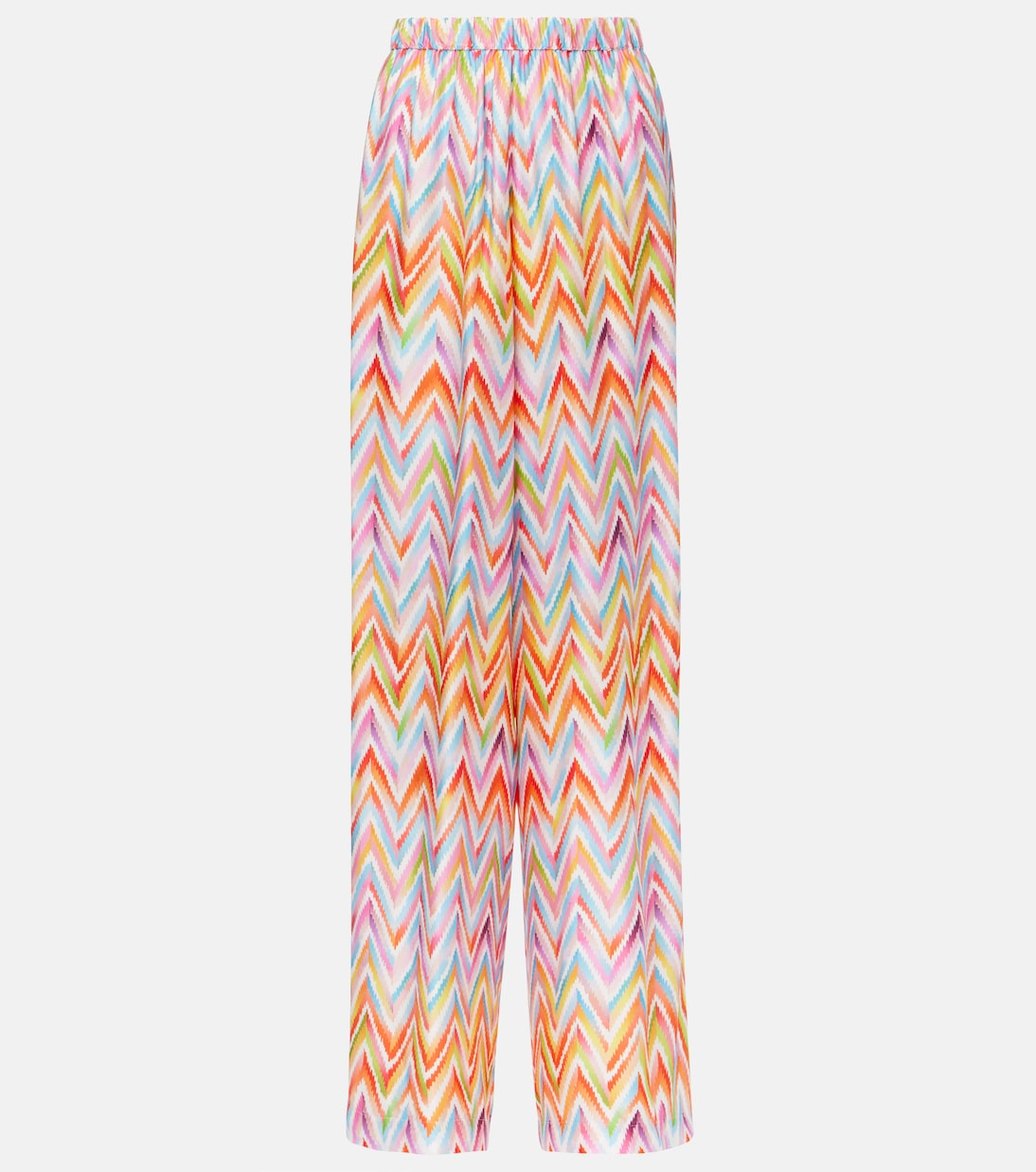 

Широкие брюки с завышенной талией Zigzag Missoni, Multicolor Micro Chevron