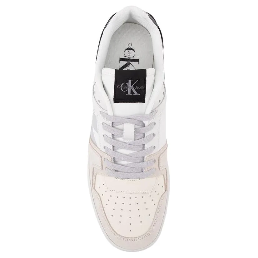 CKJ CALVIN KLEIN JEANS Кроссовки для скейтбординга мужские low top Moon White/Space Black — фото 4