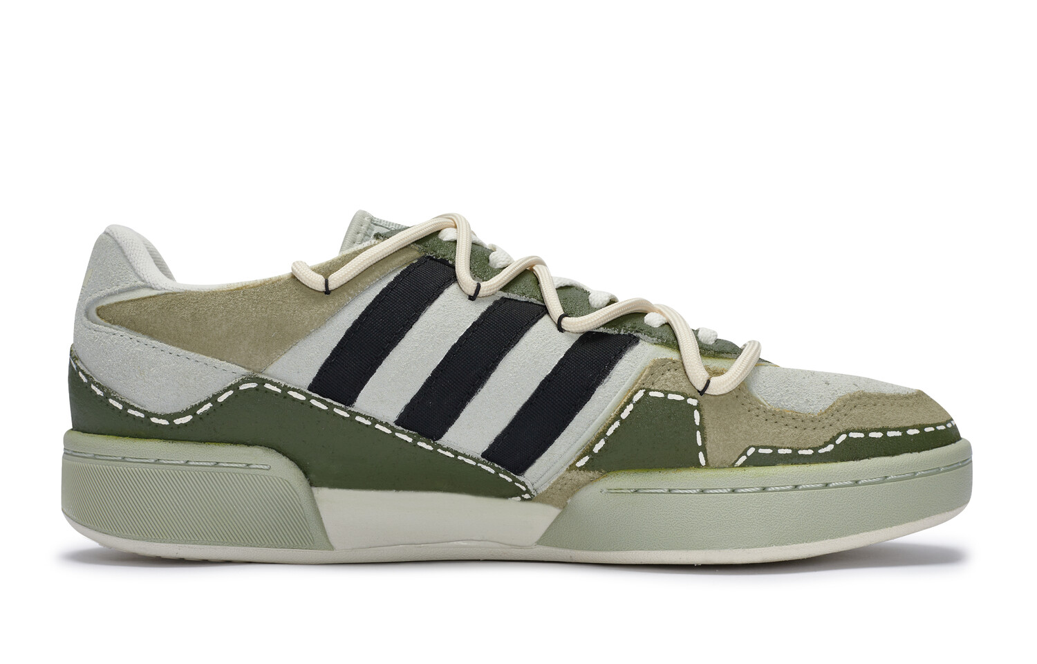 Кроссовки adidas originals Courtic Lifestyle Shoes Unisex Low-top Neutral Olive/Medium Olive/Light Bone/Black, черный — фото 2