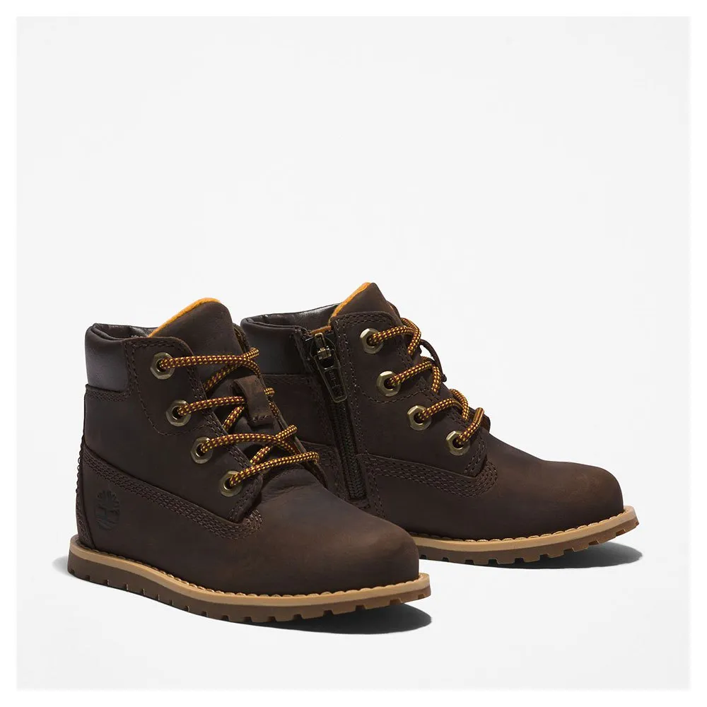 Детские ботинки Timberland Pokey Pine Zip, коричневый — фото 4