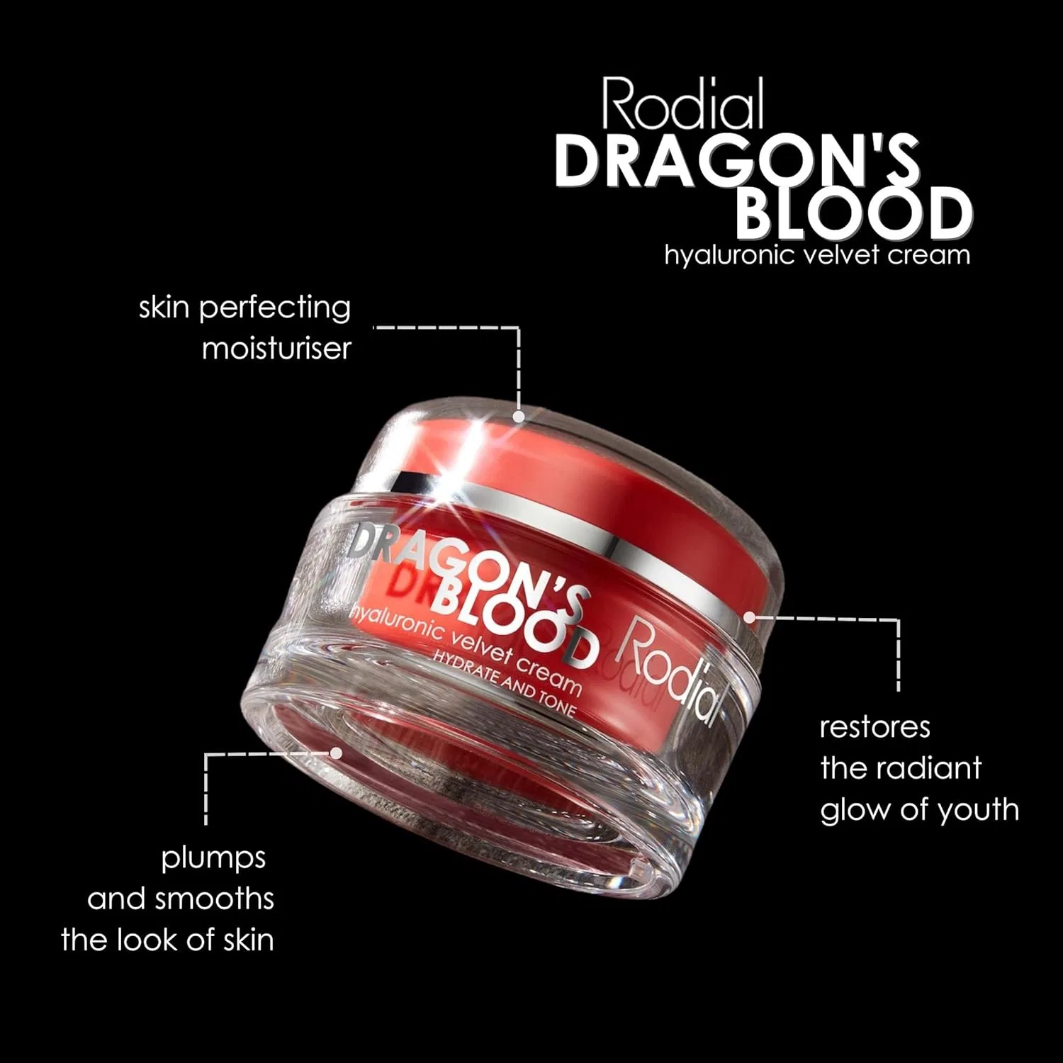 Интенсивный увлажняющий крем Rodial Dragons Blood Velvet Cream 50 мл Rodial — фото 2