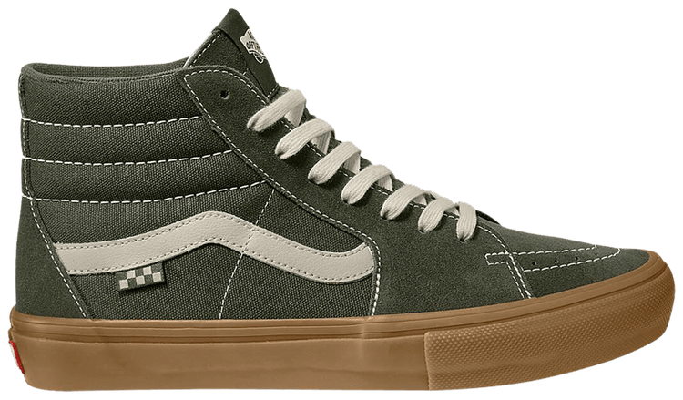 

Кроссовки Vans Skate Sk8-Hi 'Grape Leaf Green Gum', зеленый